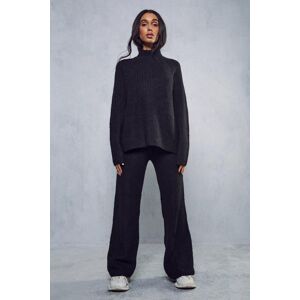 MissPap High Neck Rib Knit Trouser Co-ord