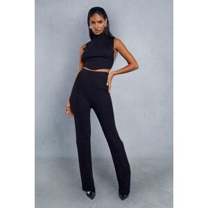 MissPap Knitted Ribbed Flared Trousers