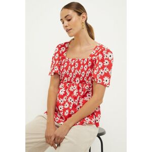 Dorothy Perkins Shirred Angel Sleeve Top