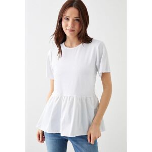 Dorothy Perkins Poplin Hem T-Shirt