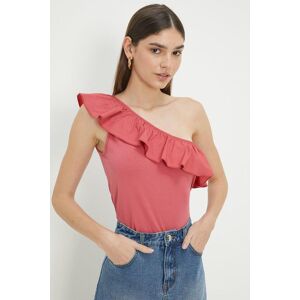 Dorothy Perkins Poplin Frill One Shoulder Top