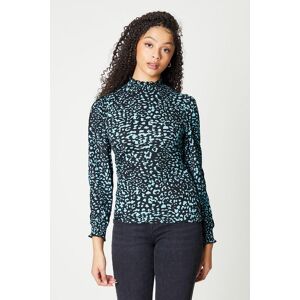 Dorothy Perkins Shirred Neck Cuff Detail Long Sleeve Top