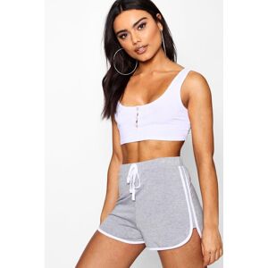 boohoo Basic Contrast Trim Runner Shorts