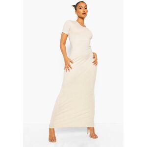 boohoo Basic Short Sleeve V Neck Maxi Dress