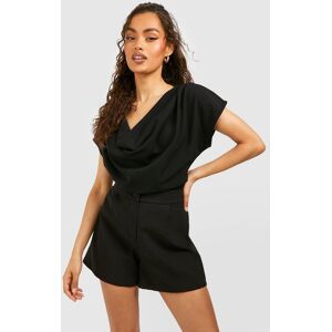 boohoo Crepe Cowl Neck Blouse