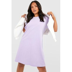 boohoo Plus Cotton Short Sleeve Oversized T-shirt Dress