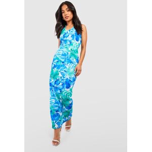 boohoo Petite Floral Halterneck Maxi Dress