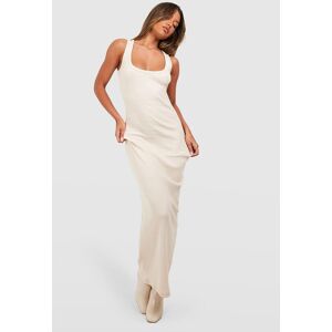 boohoo Premium Scoop Neck Rib Thick Binding Maxi Dress