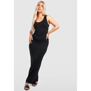 boohoo Plus Basic Scoop Neck Maxi Dress