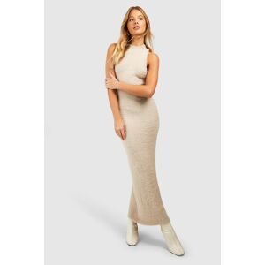 boohoo Fluffy Knit Sleeveless Maxi Dress