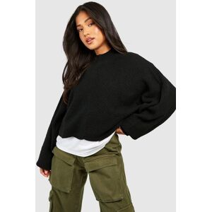 boohoo Petite Knit High Neck Jumper