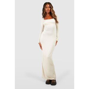 boohoo Square Neck Basic Maxi Dress