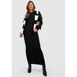 boohoo Basic Crew Neck Long Sleeve Maxi Dress