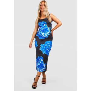 boohoo Plus Floral Jersey Square Neck Maxi Dress