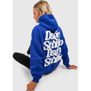 boohoo Puff Print Dsgn Studio Slogan Oversized Hoodie