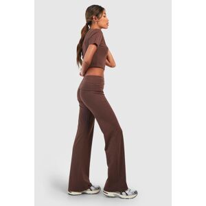 boohoo Soft Touch Lounge Flare Trouser