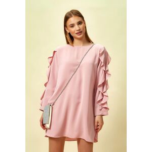 HOXTON GAL Oversized Ruffle Sleeve Relaxed Fit Tunic