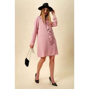 HOXTON GAL Oversized Tunic with Frill Details