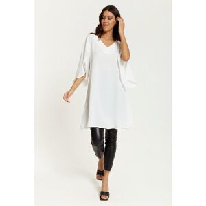 HOXTON GAL Oversized V Neck Tunic with Split Sleeves