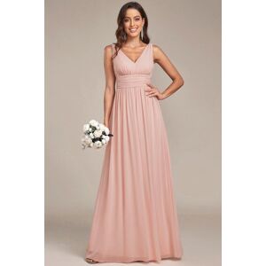 Ever Pretty Elegant Sleeveless V-Neck Maxi Chiffon Bridesmaid Dress