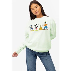 Disney Mickey Mouse & Friends Line Up Womens Crew Sweatshirt