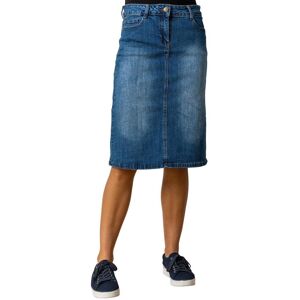 Roman Cotton Denim Stretch Skirt