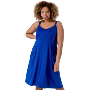 Roman Curve Strappy Pocket Sun Dress