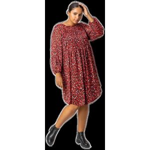 Roman Curve Animal Print Tunic Dress