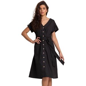 Roman Cotton Belted Midi Shirt Dress