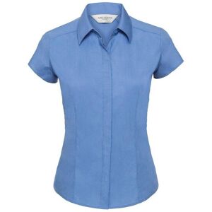 Russell Cap Sleeve Polycotton Easy Care Fitted Poplin Shirt