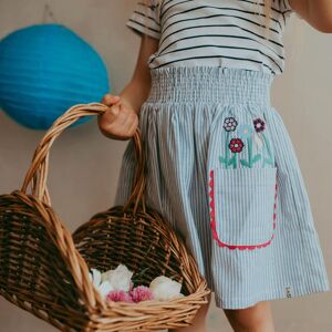 Lilly + Sid Applique Stripe Skirt