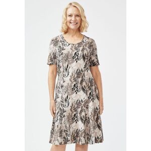 Tigi Varid Leaf All Over Print Dress