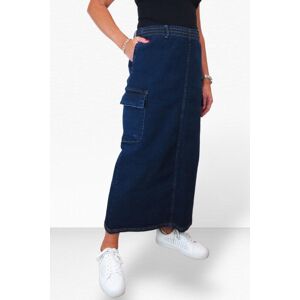 Paulo Due Stretch Denim Jeans Maxi Cargo Skirt