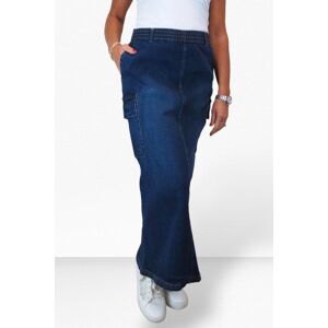 Paulo Due Stretch Denim Jeans Maxi Cargo Skirt