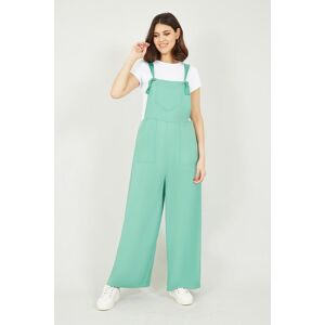 Yumi Mint Green Pocket Dungarees