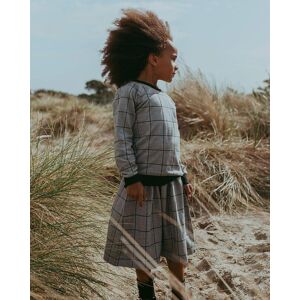 Turtledove London Window Pane Check Midi Skirt