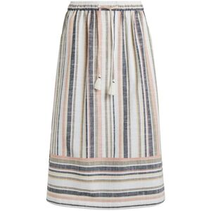 Weird Fish Samara Striped Organic Cotton Midi Skirt