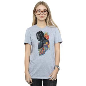 Marvel Black Panther Profile Cotton Boyfriend T-Shirt