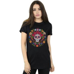 Disney Coco Embroidered Skull Print Cotton Boyfriend T-Shirt