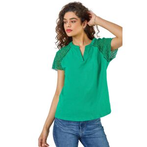 Roman Embroidered Sleeve Jersey T-Shirt