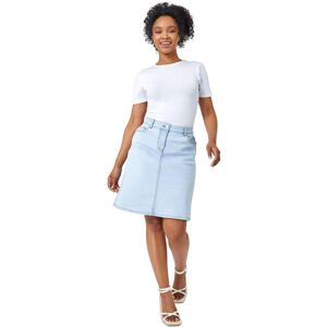 Roman Petite Denim A-Line Skirt