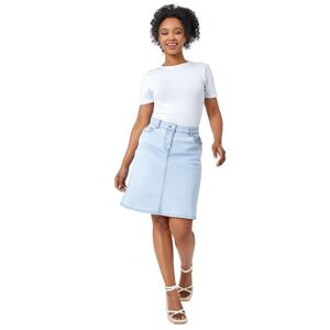 Roman Petite Denim A-Line Skirt