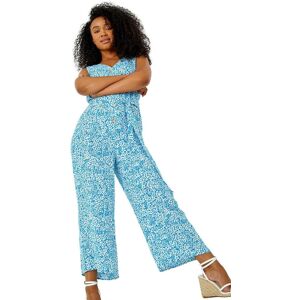 Roman Petite Floral Button Through Jumpsuit