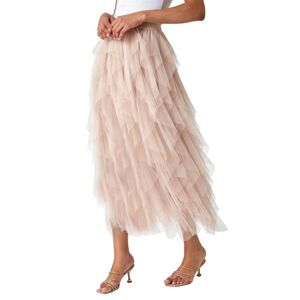 Roman Elasticated Mesh Layered Skirt