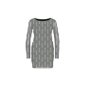 Beetlejuice Striped Mesh Bodycon Dress