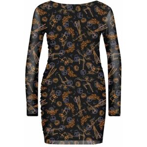 Nightmare Before Christmas Pumpkin King Mesh All-Over Print Bodycon Dress