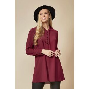 HOXTON GAL Oversized Button Detailed Tunic Shirt