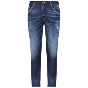 Dsquared2 Skater Jean Worn Effect Dark Blue Jeans