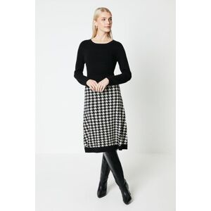 Principles Dogtooth Skirt Knitted Midi Dress