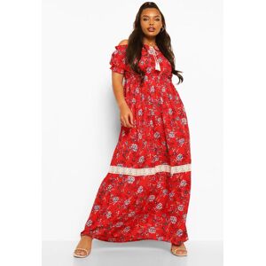 boohoo Plus Off Shoulder Boho Maxi Dress